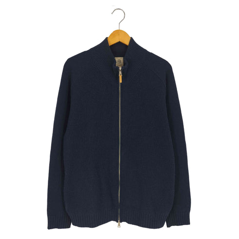 ジェイクルー J.CREW 畔編み フルジップカーディガン ドライバーズニット メンズ import:XL