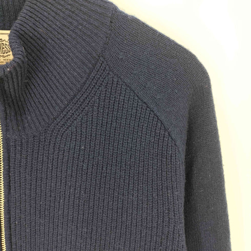 ジェイクルー J.CREW 畔編み フルジップカーディガン ドライバーズニット メンズ import:XL