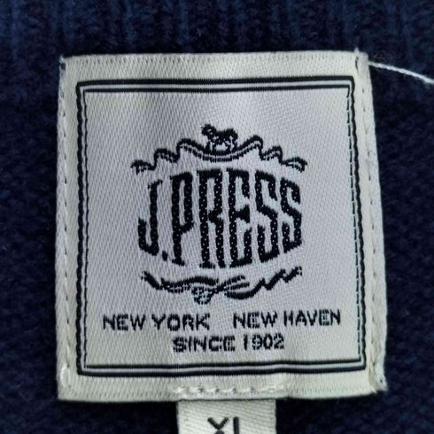 ジェイクルー J.CREW 畔編み フルジップカーディガン ドライバーズニット メンズ import:XL