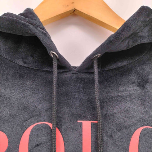 ポロラルフローレン POLO RALPH LAUREN Brushed Velour Long Sleeve ベロア プルオーバーパーカー メンズ import:L