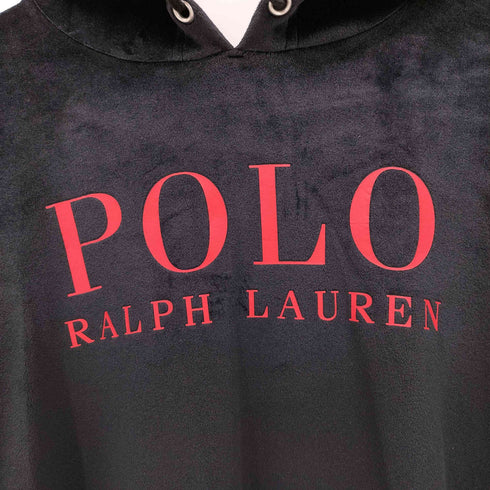 ポロラルフローレン POLO RALPH LAUREN Brushed Velour Long Sleeve ベロア プルオーバーパーカー メンズ import:L