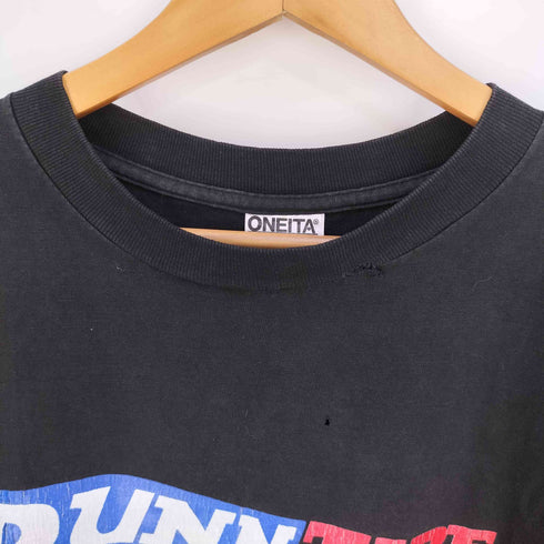 オニータ ONEITA USA製 企業プリント シングルステッチ クルーネック Tシャツ メンズ import:XL