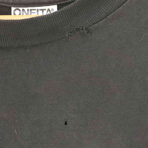 オニータ ONEITA USA製 企業プリント シングルステッチ クルーネック Tシャツ メンズ import:XL
