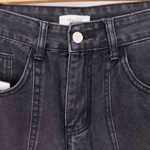 Shinne ブラック カーゴ デニムパンツ レディース M