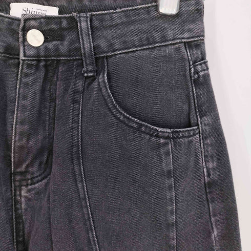 Shinne ブラック カーゴ デニムパンツ レディース M