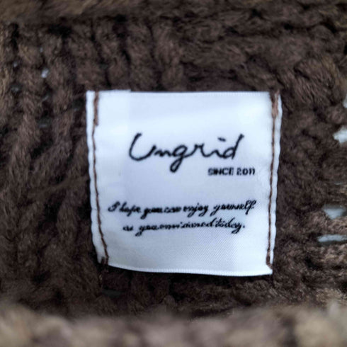 アングリッド Ungrid パッチワークケーブルニット レディース FREE
