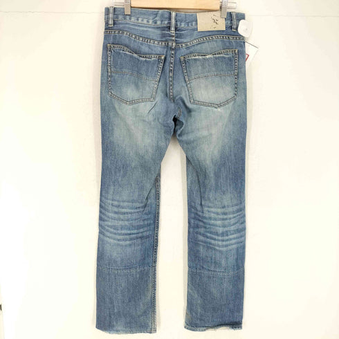 バーバリーブラックレーベル BURBERRY BLACK LABEL ジッパーフライダメージデニムパンツ メンズ JPN:71-76
