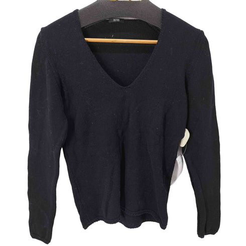 ボスヒューゴボス BOSS HUGO BOSS Vネックコットンニット レディース