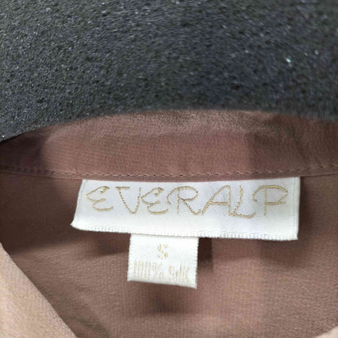 シルク100% L/S オープンカラーシャツ レディース import:S