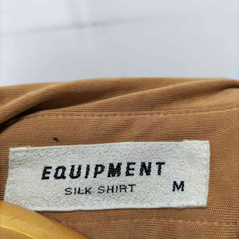 エキップモン EQUIPMENT シルク100% L/S レギュラーカラーシャツ レディース import:M