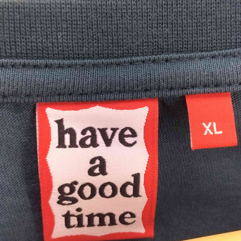 ハブアグッドタイム HAVE A GOOD TIME 前面プリント クルーネックTシャツ メンズ import:XL
