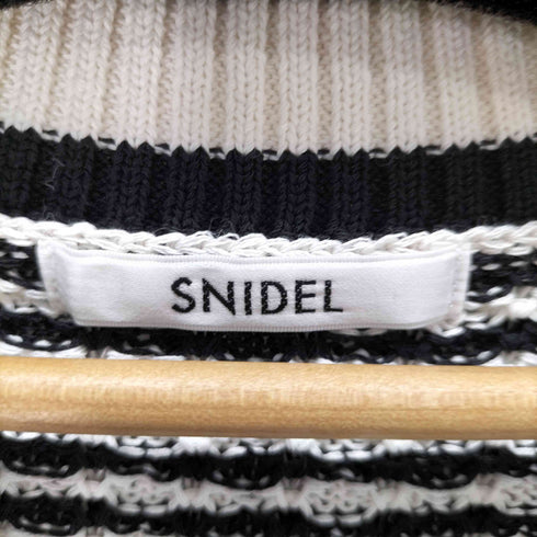 スナイデル snidel ロゴボタンラインカーディガン レディース ONE SIZE