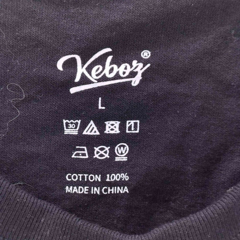 ケボズ KEboz 裾ロゴTシャツ メンズ JPN:L