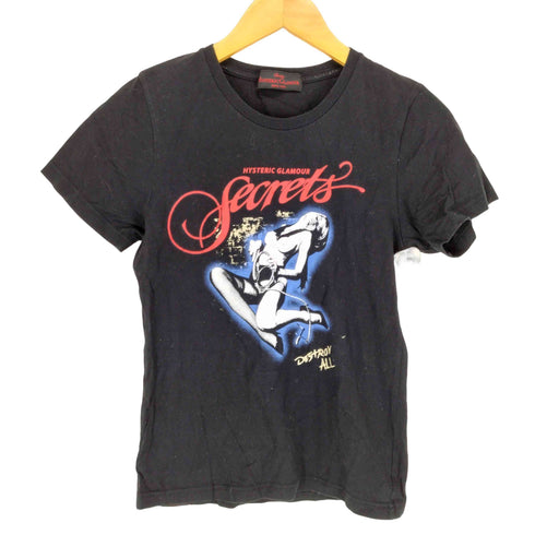 ヒステリックグラマー HYSTERIC GLAMOUR フロントプリントクルーネックTシャツ Y2K レディース FREE