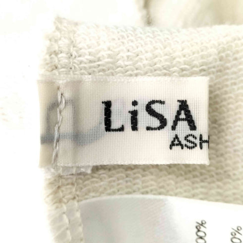 LISA LISA ASHIYA 裾ドローコードクルーネックスウェット レディース FREE
