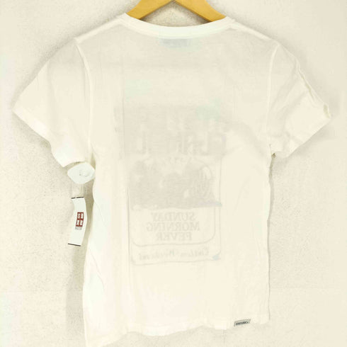 ヒステリックグラマー HYSTERIC GLAMOUR フロントプリントラインストーンクルーネックTシャツ Y2K レディース FREE