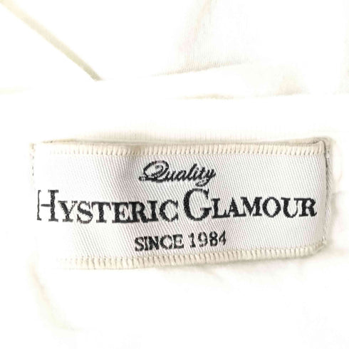 ヒステリックグラマー HYSTERIC GLAMOUR フロントプリントラインストーンクルーネックTシャツ Y2K レディース FREE