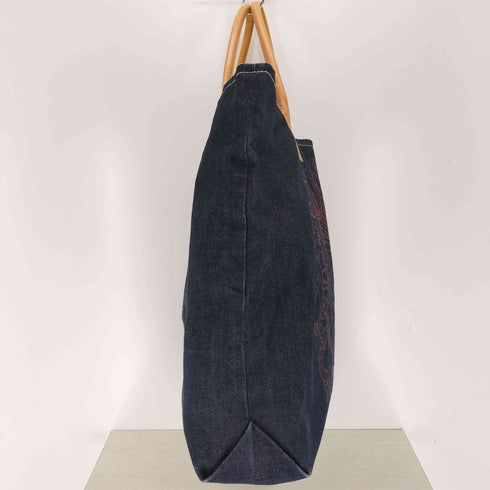 ヴィヴィアンウエストウッドアクセサリー Vivienne Westwood Accessories オーブプリント デニムトートバッグ レディース