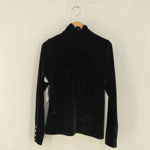 ポロラルフローレン POLO RALPH LAUREN 6P7 ベロアハーフジップカットソー レディース M