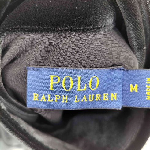 ポロラルフローレン POLO RALPH LAUREN 6P7 ベロアハーフジップカットソー レディース M
