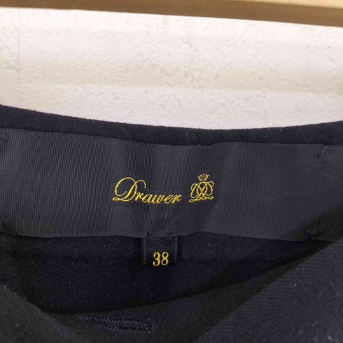 ドゥロワー Drawer 金釦 ウールスカート レディース 38