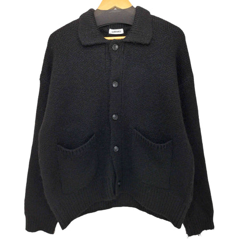 LURAKU 24AW Shaggy Knit Polo Cardigan シャギーニットポロカーディガン メンズ JPN:M