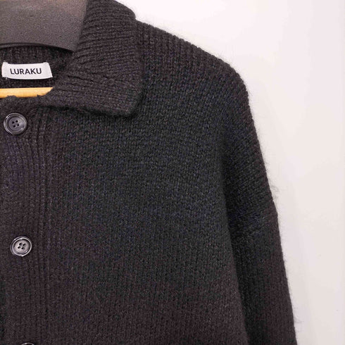 LURAKU 24AW Shaggy Knit Polo Cardigan シャギーニットポロカーディガン メンズ JPN:M
