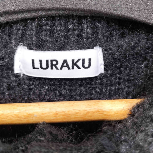 LURAKU 24AW Shaggy Knit Polo Cardigan シャギーニットポロカーディガン メンズ JPN:M