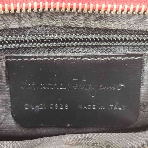 サルヴァトーレフェラガモ Salvatore Ferragamo エナメル切り替えミニハンドバッグ レディース