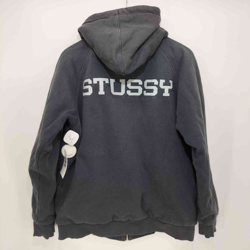 ステューシー Stussy 90S サーマルライナー ジップアップ ロゴパーカー メンズ import:L