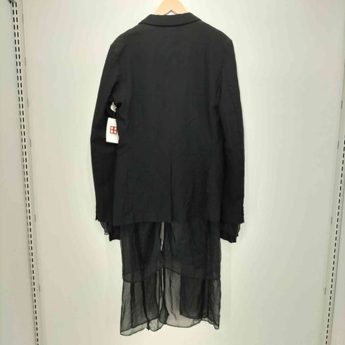 コムデギャルソンオムプリュス COMME des GARCONS HOMME PLUS 2014SS 孵化期 ポリエステル縮絨 シアーレイヤードテーラードジャケット メンズ JPN:S