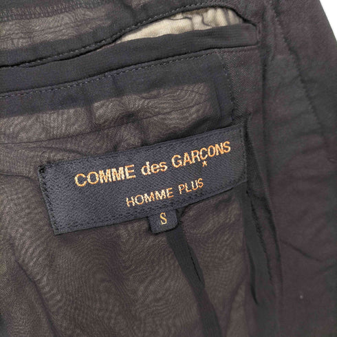 コムデギャルソンオムプリュス COMME des GARCONS HOMME PLUS 2014SS 孵化期 ポリエステル縮絨 シアーレイヤードテーラードジャケット メンズ JPN:S
