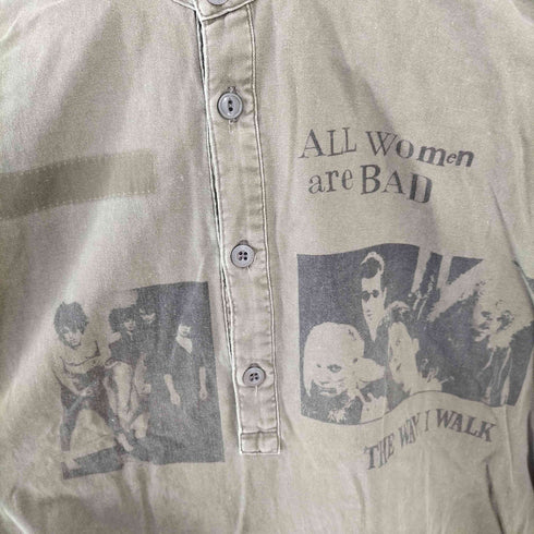 ヒステリックグラマー HYSTERIC GLAMOUR 両面プリント バンドカラー ワンピース レディース FREE