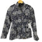 バナナリパブリック BANANA REPUBLIC 総柄スタンドカラーベルテッドジャケット レディース import:XS