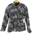 バナナリパブリック BANANA REPUBLIC 総柄スタンドカラーベルテッドジャケット レディース import:XS
