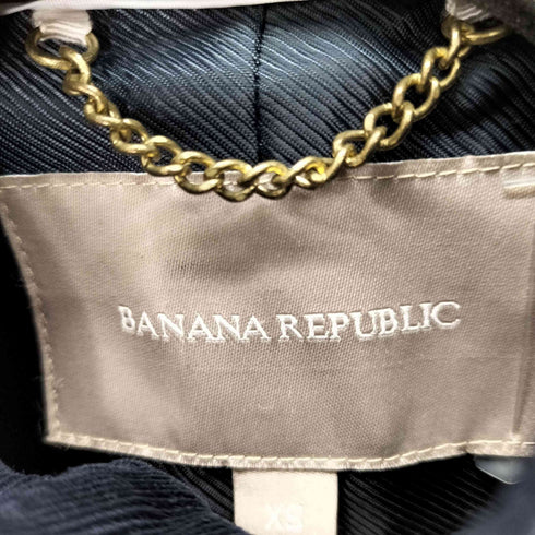 バナナリパブリック BANANA REPUBLIC 総柄スタンドカラーベルテッドジャケット レディース import:XS