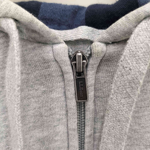 エルエルビーン L.L.Bean 裏地チェック ダブルフェイス ジップアップ パーカー メンズ import:XL