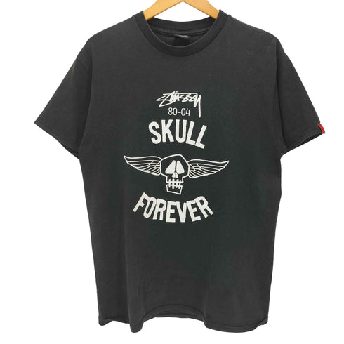 ステューシー Stussy 00S SKULL HALL OF FAME 80-04 SKULL FOREVER S/S TEE スカル プリント Tシャツ メンズ import:M
