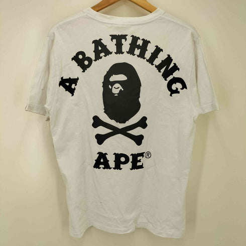 アベイシングエイプ A BATHING APE BAPE PIRATE STORE カレッジプリント S/S Tシャツ メンズ JPN:M