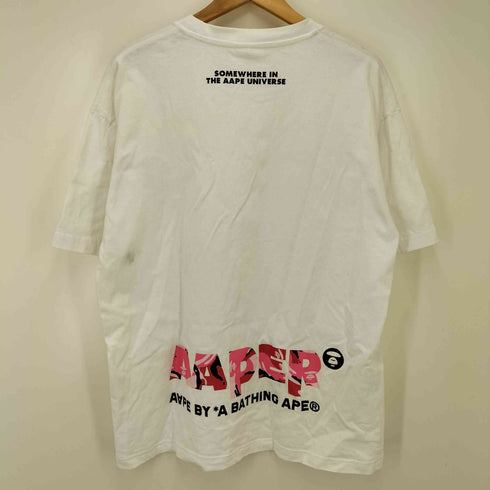 エーエイプバイアベイシングエイプ AAPE BY A BATHING APE AAPER UNIVERSE 両面 プリント S/S Tシャツ メンズ JPN:M