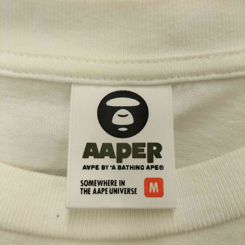 エーエイプバイアベイシングエイプ AAPE BY A BATHING APE AAPER UNIVERSE 両面 プリント S/S Tシャツ メンズ JPN:M