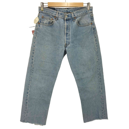 リーバイス Levis 90S USA製 501 ボタン裏522刻印 カットオフ ボタンフライ デニム パンツ 脇割 メンズ W32 L34