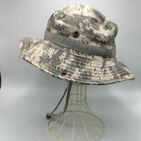 ユーエスアーミー U.S. ARMY HST SUN HOT WEATHER TYPE 2 デジタル カモフラ 迷彩柄 CTOMVUMR ロゴ ミリタリー サファリ ハット メンズ 60