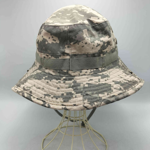 ユーエスアーミー U.S. ARMY HST SUN HOT WEATHER TYPE 2 デジタル カモフラ 迷彩柄 CTOMVUMR ロゴ ミリタリー サファリ ハット メンズ 60