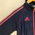 アディダス adidas CLIMALITE VRV パフォーマンス ロゴ 刺繍 アーム スリーストライプ ウォームアップ トラックジャケット ジャージ レディース JPN:S
