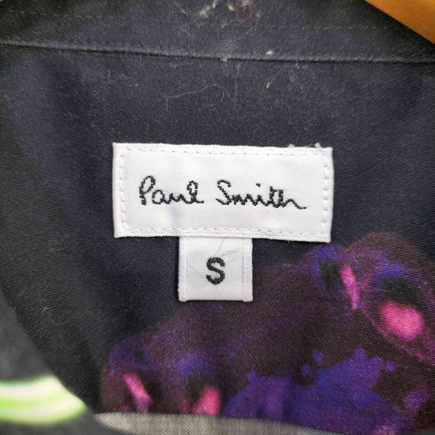 ポールスミス Paul Smith Deep Sea クラゲ柄 レギュラーカラーシャツ メンズ import:S