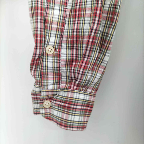 ラルフローレン RALPH LAUREN スモールポニー刺繍ボタンダウンL/Sチェックシャツ メンズ import:L