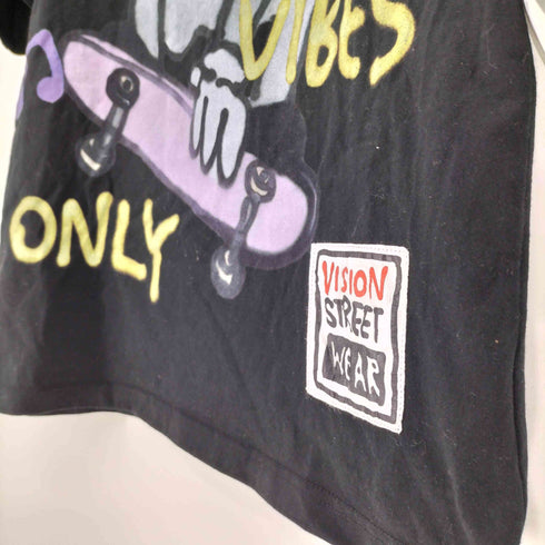 ヴィジョンストリートウェア VISION STREET WEAR コラボ ANONYMOUSE スプレー プリント Tシャツ メンズ import:M