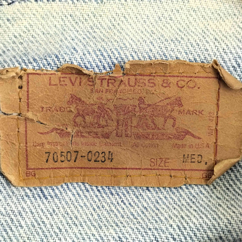 リーバイス Levis 90s USA製 70507 デニムトラッカージャケット メンズ import:M