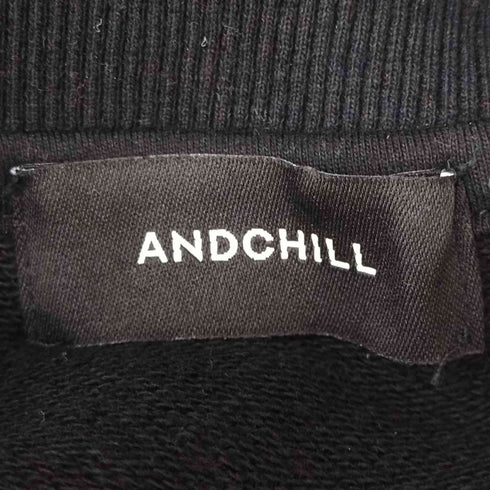 ANDCHILL 生涯遊人倶楽部刺繍 スウェット メンズ